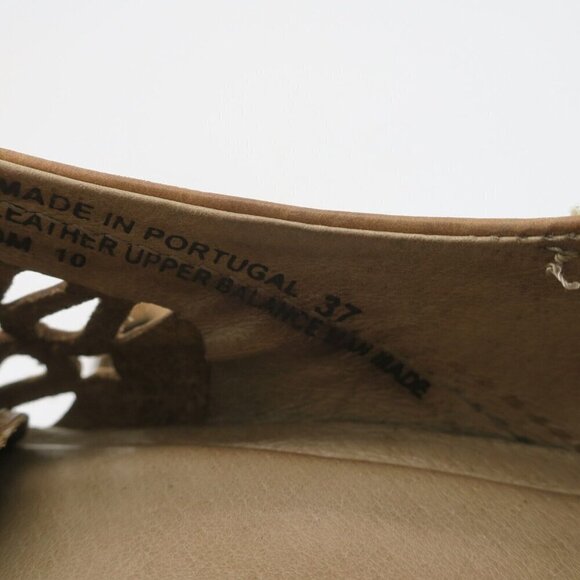 Dromedaris Oxford Laser Cut Chunky Shoes Kaya Leather Women's 37 | 7M US - Picture 4 of 5